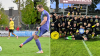 Während der FC Horgau mit Kapitän Felix Häberl den Klassenerhalt bejubelte (links), herrschte beim TSV Gersthofen nach dem Landesliga-Aufstieg Ekstase.