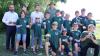 Sie gewannen nicht nur tolle Sachpreise, sondern hatten auch viel Spaß am Pfingstzeltlager der Fischerjugend des Sportanglervereins Burgheim zusammen mit Bürgermeister Alexander Brot (hinten links) und dem dritten Bürgermeister Peter Martin (hinten dritter von links).