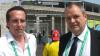 Der damalige DFB-Pressesprecher Harald Stenger (rechts) und unser Autor und WM-Reporter 2006, Achim Muth.