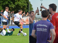 Der TSV Zusmarshausen (in weiß) gewann am ersten Spieltag gegen Horgau und hatte eine sorgenfreie Saison, während Dinkelscherben sich erst in der Verlängerung rettete.