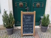 Eine letzte Botschaft der Pfafflinger-Crew an ihre treuen Gäste. Das Lokal blieb am Montag geschlossen.