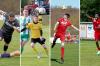 Wer setzt sich in der Relegation durch? Im Ries spielen noch (von links) die SpVgg Ederheim (mit Rigo Reinhardt), die SG Munzingen/Birkhausen (mit Tobias Giesemann), die SG Wemding/Wolferstadt (mit Tobias Osterrieder) und der TSV Oettingen (mit Osman Omer).