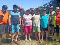 Die ADFC-Radlgruppe auf dem Weg zum Jexhof.