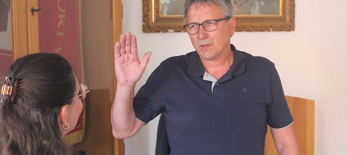 Uwe Pfeiffer als Dritter Bürgermeister in Rüdenhausen vereidigt