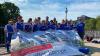 Gruppenbild mit Fernsehturm: Auch die Sehenswürdigkeiten der Bundeshauptstadt haben die jungen Besucher aus dem Unterallgäu erkundet.