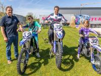 Diese Kissinger Familie sagt: „Die ganze Familie ist bei uns motorradbegeistert.“ Auch die nächste Generation ist schon am Start. Im Bild sind (von links) Robert, Fabian, Robert junior und Franzi Sturm zu sehen.