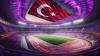 Beim SV Türkgücü Königsbrunn erscheint am Abendhimmel die türkische Flagge.