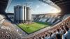 Ein Silo steht mitten im Stadion der SpVgg Langenneufnach.
