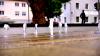 Die Wasserspiele sorgen für Abwechslung am Gisela-Heim-Platz.
