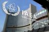 Das Logo der Internationalen Atomenergiebehörde (IAEA).