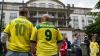 Die brasilianischen Fans warteten geduldig auf ihre Helden, die sich allerdings nicht blicken ließen.