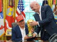Gute Freunde - und das noch mindestens bis Mitte Juli: US-Präsident Donald Trump und Fifa-Präsident Gianni Infantino.