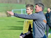 Aystettens Trainer Thomas Hanselka war nicht immer einer Meinung mit den Schiedsrichtern.