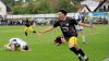 Der Moment der Entscheidung: Lauingens Semir erzielt im Relegationsspiel gegen den SSV Steinheim der 2:1-Siegtreffer und dreht jubelnd ab. Am Boden zerstört hingegen Steinheims Samuel Schwarz (links), Torhüter Lukas Eggenmüller und Korbinian Hungbaur.