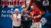 Die Besten: Katharina Lehmann (2. Platz, l-r), Lennart Fiedler (1. Platz), und Nico Richard (3. Platz).