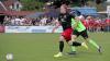 Man of the Match: Marvin Gaag vom BC Adelzhausen, der in dieser Szene Torhüter Quirin Thumm überläuft - dieses Mal aber nicht trifft.