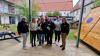 Angelika Kärcher (Kassiererin), Tanja Weißenburger (Adolph Kolping), Karlheinz Hitzler (Vorsitzender), Claudia Tögel (Don Bosco),  Präses Daniel Ertl, Tanja Nitsche (Wiesenwichtel), Celina Tümmler (Deisenhofen) und Ulrike Wurm (Zweite Vorsitzende) bei der Spendenübergabe (alle von links).