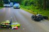 Bei diesem Unfall zwischen Bad Wörishofen und Dorschhausen ist am Montag ein Biker schwer verletzt worden.