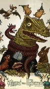 Der dichtende Drache Hildegunst von Mythenmetz ist in der Erlanger Walter-Moers-Ausstellung zu sehen.