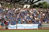 An Unterstützung mangelte es nicht: Der große Fanblock des FC Donauried erlebte im Donauwörther Stauferpark einen 0:5-Schlappe seines Teams.