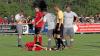 Wortelstettens Tobias Fech angeschlagen am Boden – so wie seine Mannschaft nach dem späten 0:1 gegen Wörnitzstein-Berg II.