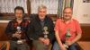 Freude über die erreichten Plätze (von links): Franz Erhard mit den beiden Siegern Viktor Heimbuch und Konrad Radinger.