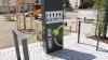 Im Außenbereich gibt es eine kostenlose Ladestation für E-Bikes.
