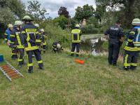 An der Kleinen Wörnitz kam es zu einem Feuerwehreinsatz.