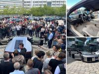 Auf der Audi Piazza in Ingolstadt wurden der neue Nuvolari und der historische Rennwagen Lucca präsentiert.