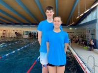 Laura Ferber und Jacob Möhlenbrink vertraten Stadtbergen auf nationaler Ebene.