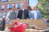 60 Jahre Städtepartnerschaft: Andreas Paul, Roland Eichmann, Wolfgang Zingl (stehend von links) und Roland Gressenbauer (liegend).