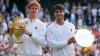 2025 gewann Jannik Sinner das Wimbledon-Endspiel gegen Carlos Alcaraz. Alcaraz wird diesmal verletzt fehlen. (Archivbild)