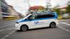 Unterwegs auf Prüfungsfahrt: Ein autonomes Fahrzeug - hier ein Forschungswagen der Technischen Universität München - bewegt sich im Berliner Straßenverkehr.