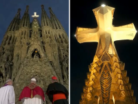 Im gesamten Stadtgebiet wurde
Papst Leo XIV. hat während seiner Predigt in der Sagrada Família auch von dem Kreuz gesprochen, das die Firma Gartner aus Gundelfingen hergestellt hat.