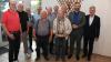 Der Fristinger Gesangverein (von links): Markus Dir, Leonhard Wiedenmann, Helmut Gallenmiller, Michael Kraus, Anton Link sen., Georg Strasser, Karl Wiedenmann, Erich Hitzler, 2. Vorsitzender Manfred Traber, 1. Vorsitzender Wolfgang Bauer und 2. Bürgermeister Johann Graf.