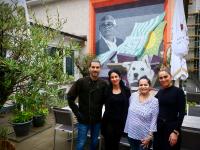 Die Familie Chidiroglou im „Elia Garten“ bei den „Ulmer Stuben“.