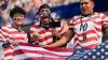 US-Fans jubeln vor dem Spiel USA gegen Paraguay bei der Fußball-WM.