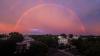 Über dem Stadtteil Capitol Hill in Washington ist ein doppelter Regenbogen zu sehen.