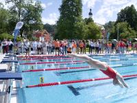 Britta Steffen / Eröffnung des Inselbads / mit Schwimm-Olymiasiegerin Britta Steffen / Landsberg