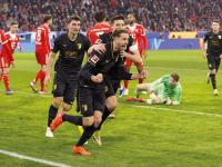 Arthur Chaves freute sich ganz besonders über sein Tor im Spiel gegen die Bayern.