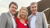 Bernhard Hock (pd, li.) und Anja Marks-Schilffarth (AJ) tauschten sich als neue Verlagspartner mit MP Markus Söder aus.