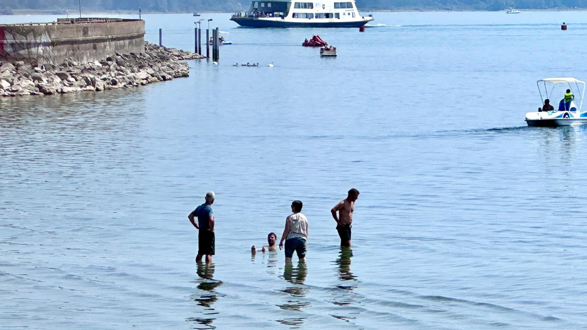 Lasst uns baden gehen: 100 Meter im Bodensee hinauslaufen oder gleich im ...