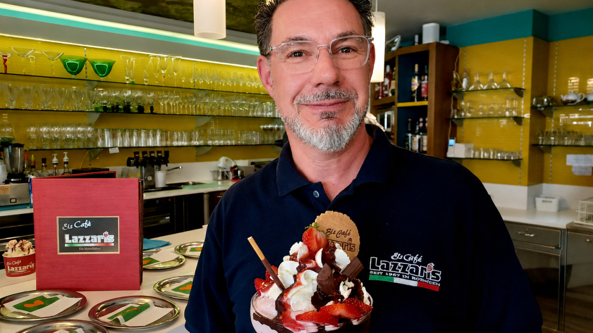 Ice cream lovers especially enjoy the Lazzaris ice cream parlor in ...