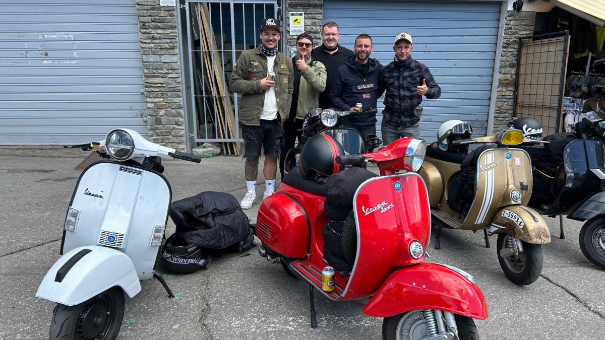 With old Vespas from the Augsburg district to Lake Garda and back