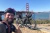 Markus Guggenmoos aus Amberg ist mit seinem Fahrrad von Alaska bis Argentinien gefahren. Vorbei kam er auch an der Golden Gate Bridge in San Francisco.