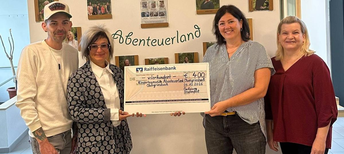 Beim Straßenfest 400 Euro für die Kindertagesstätte gesammelt