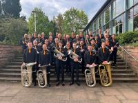 Die Titelverteidiger im Bild: Die 3BA Concert Band aus Friedberg nimmt wieder teil an der Deutschen Meisterschaft der Brass-Bands.