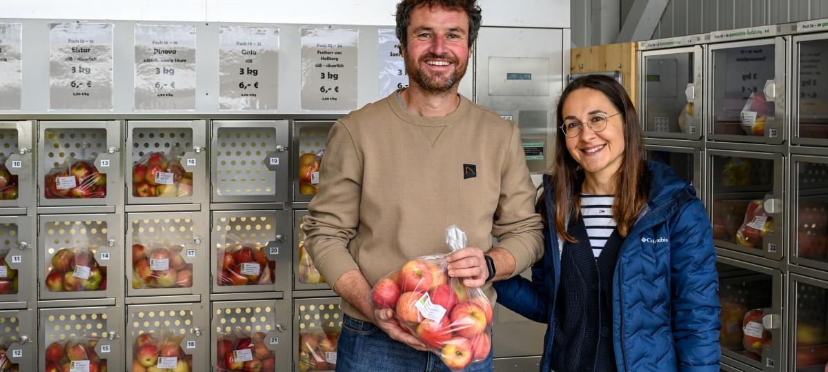 Wenn ein Hofladen ohne Personal auskommen muss: Obstbau Göbel in Bergtheim geht neuen Weg