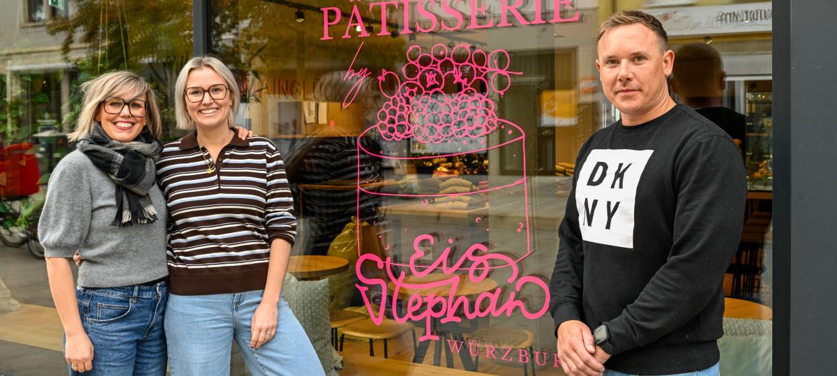 Eis Stephan aus Veitshöchheim eröffnet Patisserie in der Würzburger Innenstadt