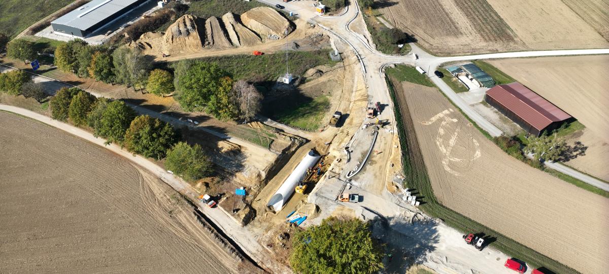 Bau-Endspurt an der Straße von Illertissen nach Buch: Hier entstehen neue Wege für Autos und Radler